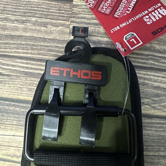 NWT ETHOS Axis Nylon Weightlifting Belt 5.5" Size Large (Olive) - Picture 6 of 11